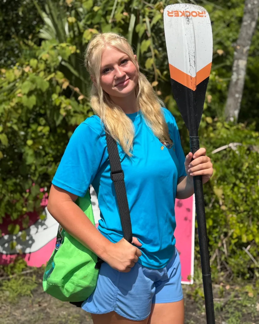 Kailey, office team member and guide at Crystal River Kayak Company & Dive Center