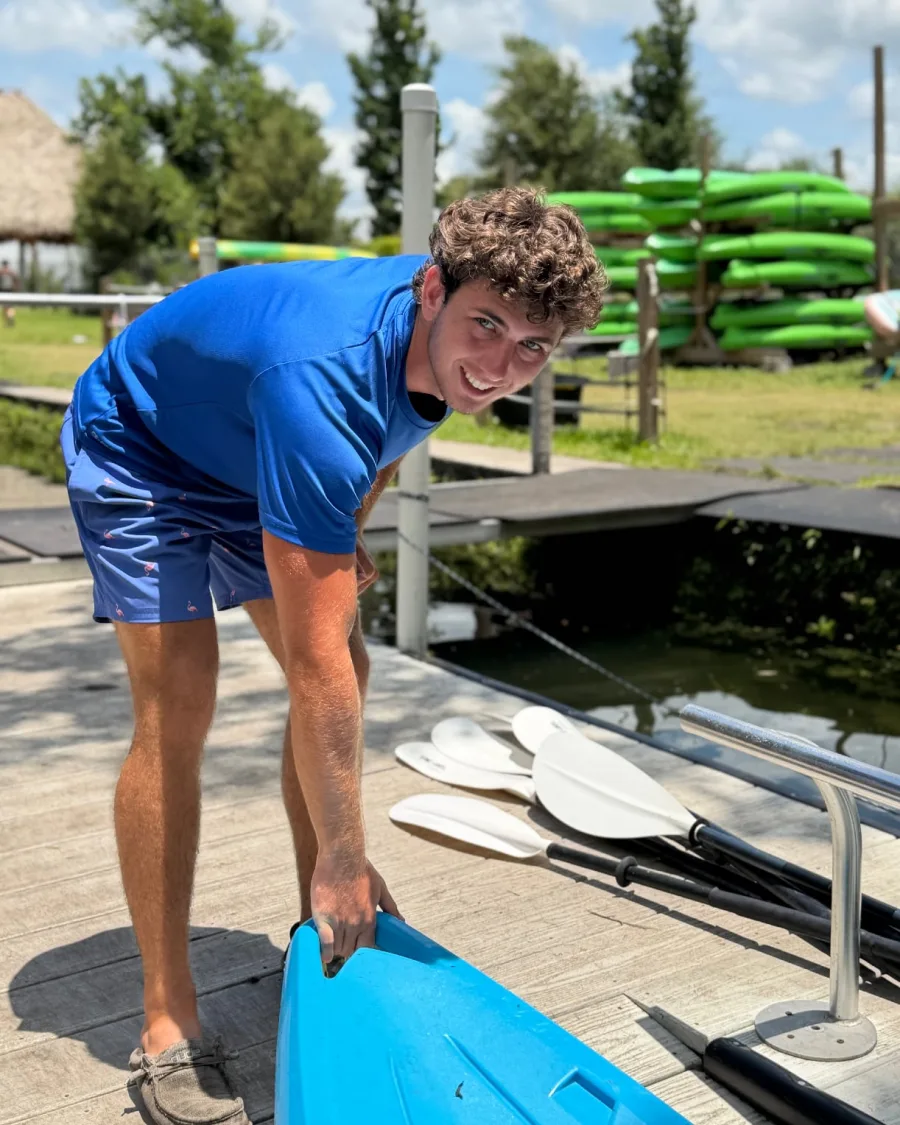 Ryan, dock team member at Crystal River Kayak Company & Dive Center